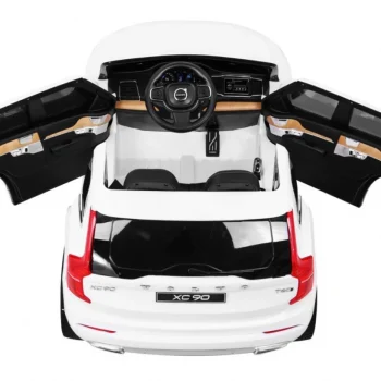 Volvo Xc90 Na Baterije Za Djecu Bijeli + Daljinski Upravljač + Nosač Za Prtljagu + Eva, Bijela 7