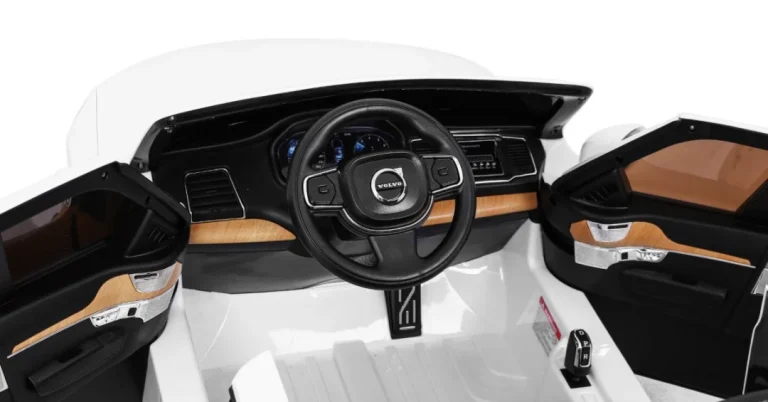 Volvo Xc90 Na Baterije Za Djecu Bijeli + Daljinski Upravljač + Nosač Za Prtljagu + Eva, Bijela 8