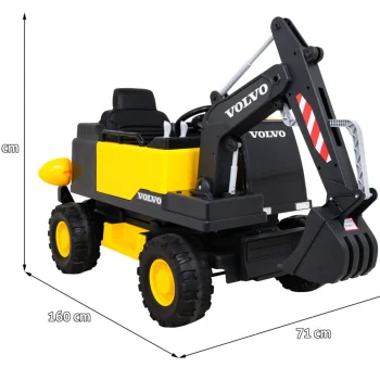 Volvo Bager Na Akumulator žuti + 2 Bazena I 150 Lopti 2