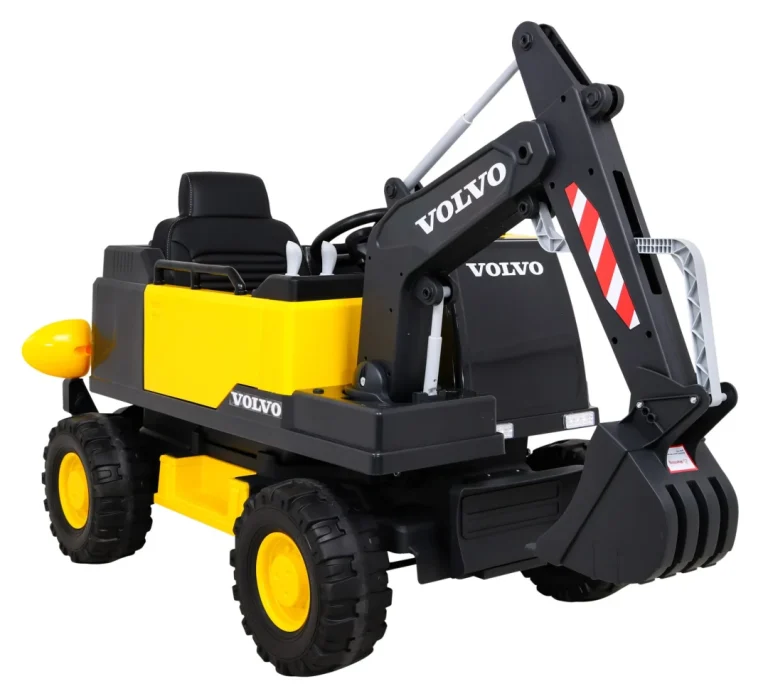 Volvo Bager Na Akumulator žuti + 2 Bazena I 150 Lopti 8