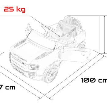 Vozilo Land Rover Defender Narančasti 2