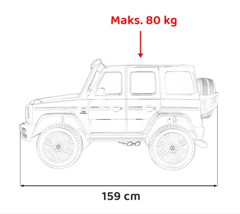 Vozilo Mercedes Benz G63 Amg Xxl Mp4 Bijela 3