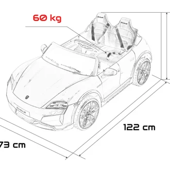 Vozilo Porsche Taycan Turbo S Bijela Boja 2