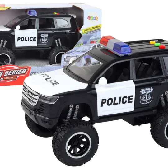 Vožnja Offroad Raptor Policija Crno Otvaranje Vrata Zvučno Svjetlo 1