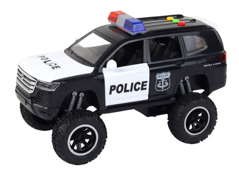 Vožnja Offroad Raptor Policija Crno Otvaranje Vrata Zvučno Svjetlo 2