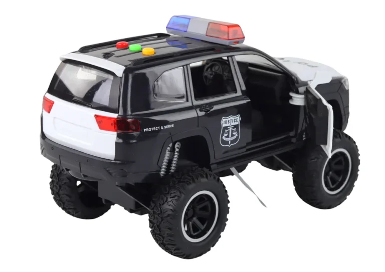 Vožnja Offroad Raptor Policija Crno Otvaranje Vrata Zvučno Svjetlo 3