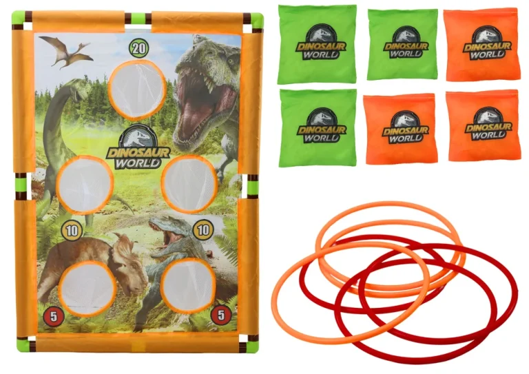 Vrećica Za Arkadne Igre S Obručem 2 U 1 S Dinosaurima I Pločom 3