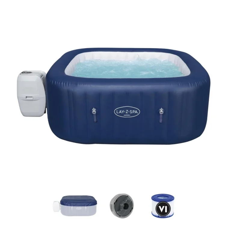 Vrtna Hidromasažna Kada Hawaii Lay Z Spa Airjet Bestway Za 6 Osoba + Filter + Navlaka + Chemconnect 1