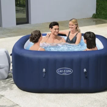Vrtna Hidromasažna Kada Hawaii Lay Z Spa Airjet Bestway Za 6 Osoba + Filter + Navlaka + Chemconnect 6