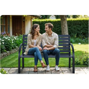 Vrtna Klupa S Naslonom 117,5 X 83 X 57 Cm Sofotel Luca 6