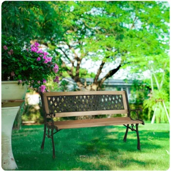 Vrtna Klupa S Naslonom 124 X 74 X 43 Cm Sofa Fusio 6