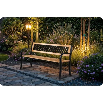 Vrtna Klupa S Naslonom 125 X 77 X 49 Cm Elion Sofa 4