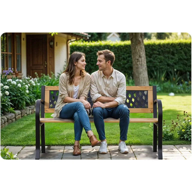 Vrtna Klupa S Naslonom 125 X 77 X 49 Cm Elion Sofa 5