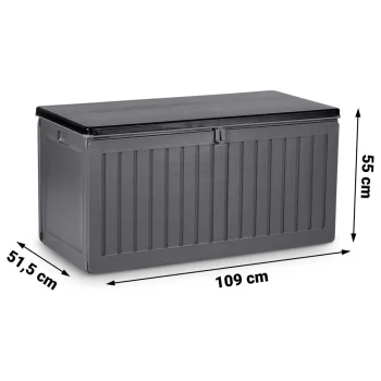 Vrtna Kutija 109 × 51 × 55 Cm 270 L Siva 10