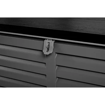 Vrtna Kutija 143 × 57 × 53,5 Cm 390 L Crno Siva 13