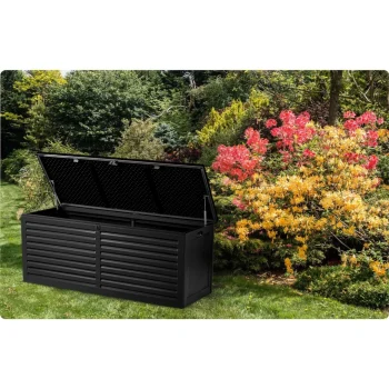 Vrtna Kutija 143,5 × 57 × 53,5 Cm 390 L Crna 12