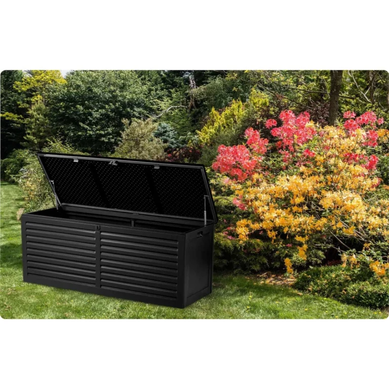 Vrtna Kutija 143,5 × 57 × 53,5 Cm 390 L Crna 12