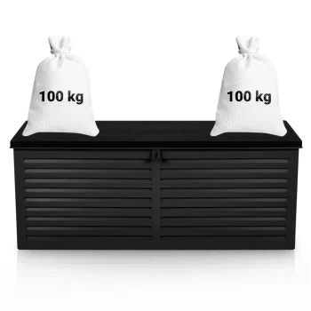 Vrtna Kutija 143,5 × 57 × 53,5 Cm 390 L Crna 15