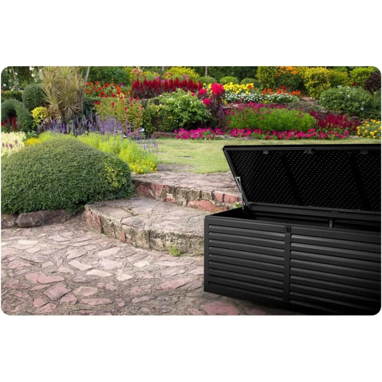 Vrtna Kutija 143,5 × 57 × 53,5 Cm 390 L Crna 5