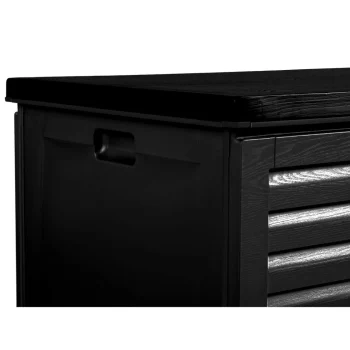 Vrtna Kutija 143,5 × 57 × 53,5 Cm 390 L Crna 6