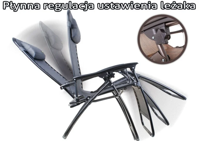 Vrtna Ležaljka Prugasta S Naslonom I Postoljem 12