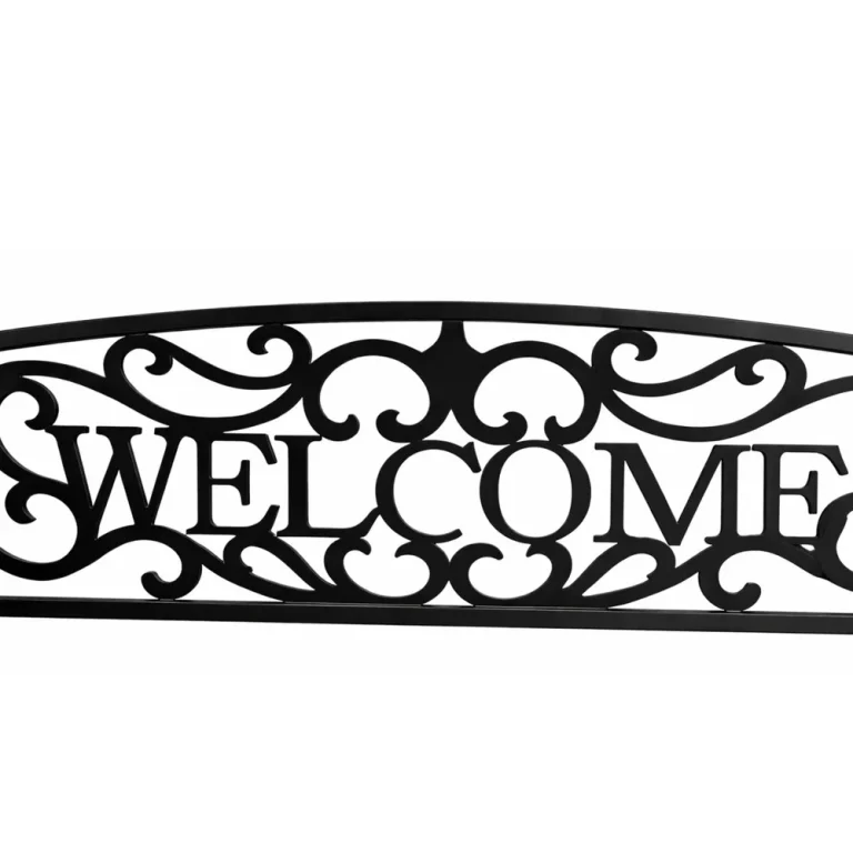 Vrtna Metalna Klupa Welcome 3 Sjedala Crna 127 Cm 4