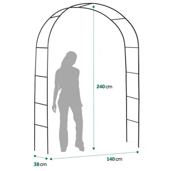 Vrtna Pergola Luk 240 Cm Plonos Pl 990, Zelena, Var. 499001 4