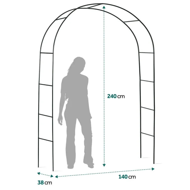 Vrtna Pergola Luk 240 Cm Plonos Pl 990, Zelena, Var. 499001 4
