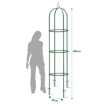 Vrtna Pergola Stup 200 Cm Plonos Pl 992, Crvena 4
