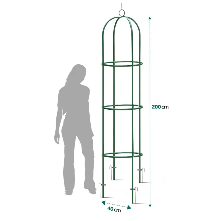Vrtna Pergola Stup 200 Cm Plonos Pl 992, Crvena 4