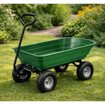 Vrtna Transportna Kolica, Odvojiva Nagibna Pladanj, Zelena, 120 Kg 10