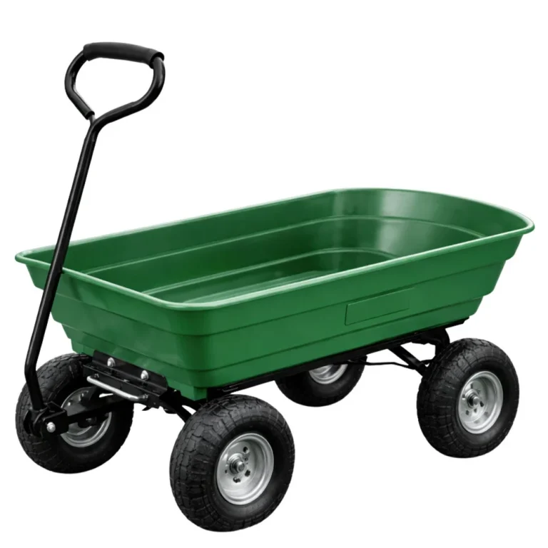 Vrtna Transportna Kolica, Odvojiva Nagibna Pladanj, Zelena, 120 Kg 14
