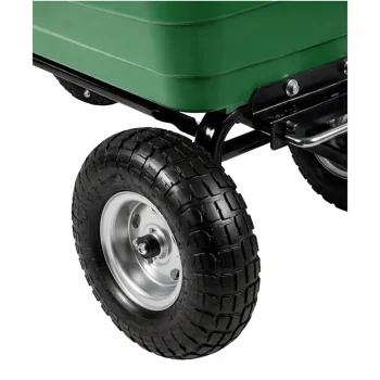 Vrtna Transportna Kolica, Odvojiva Nagibna Pladanj, Zelena, 120 Kg 9