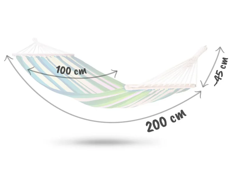 Vrtna Viseća Mreža 200 X 100 Cm Bahama Single, Za 1 Osobu 6