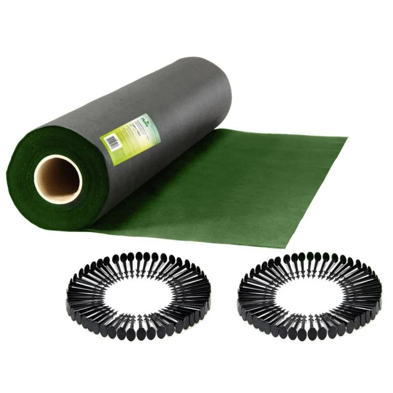 Vrtni Agrotekstil 1,6 M X 100 M 90 G/m2 + 100 Plonos Iglica Crni I Zeleni 2