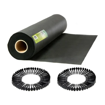 Vrtni Agrotekstil 1,6 M X 100 M 90 G/m2 + 100 Plonos Iglica (netkani) Crni 3