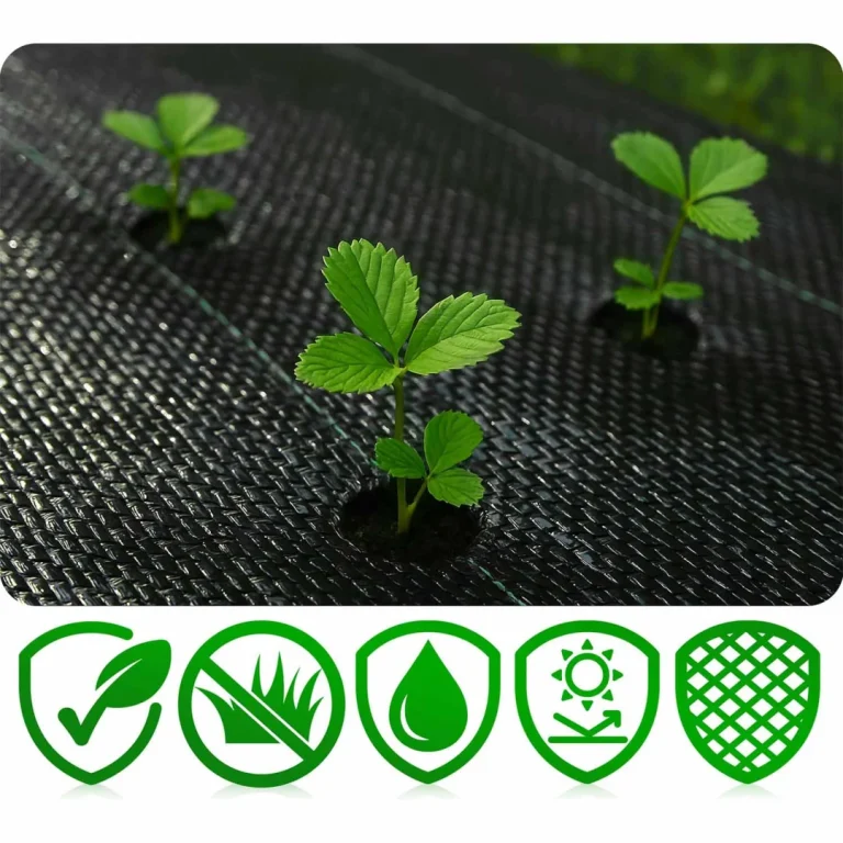 Vrtni Agrotekstil 1,6 M X 100 M 90 G/m2 + 100 Plonos Iglica (tkani) Crni 6