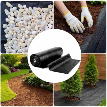 Vrtni Agrotekstil 1,6 M X 100 M 90 G/m2 + 100 Plonos Iglica (tkani) Crni 7