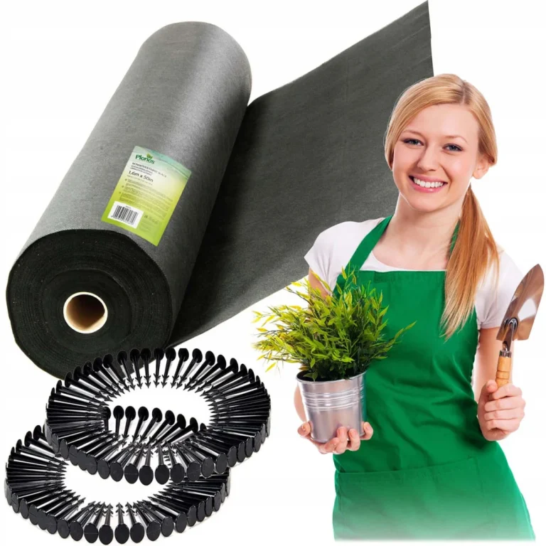Vrtni Agrotekstil 1,6 M X 50 M 70 G/m2 + 100 Plonos Iglica Crni 1
