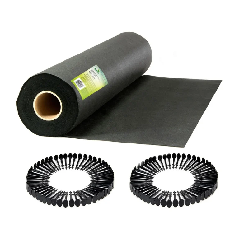 Vrtni Agrotekstil 1,6 M X 50 M 70 G/m2 + 100 Plonos Iglica Crni 2
