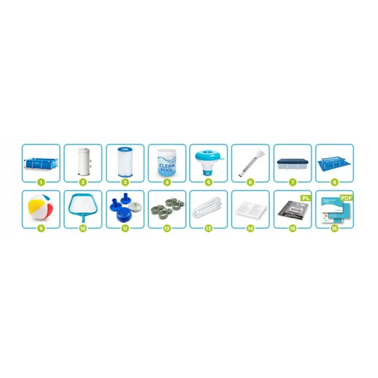 Vrtni Bazen S Okvirom 260 X 160 X 65 Cm 15 U 1 Intex 28271, Plava, Var. 28271 15w1set 4