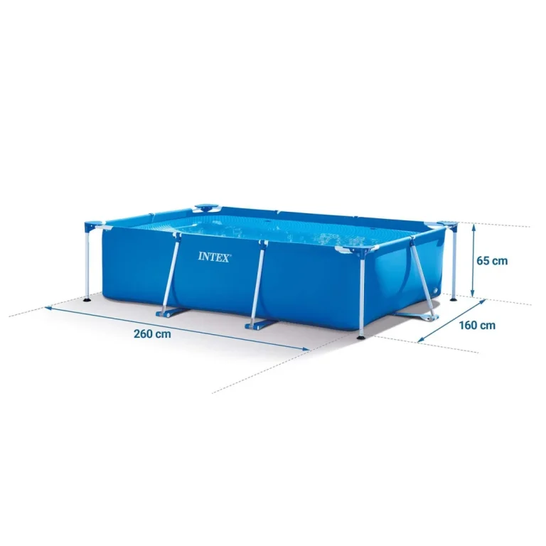 Vrtni Bazen S Okvirom 260 X 160 X 65 Cm 15 U 1 Intex 28271, Plava 4