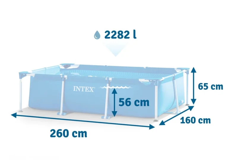 Vrtni Bazen S Okvirom 260 X 160 X 65 Cm 2 U 1 Intex 28271 3