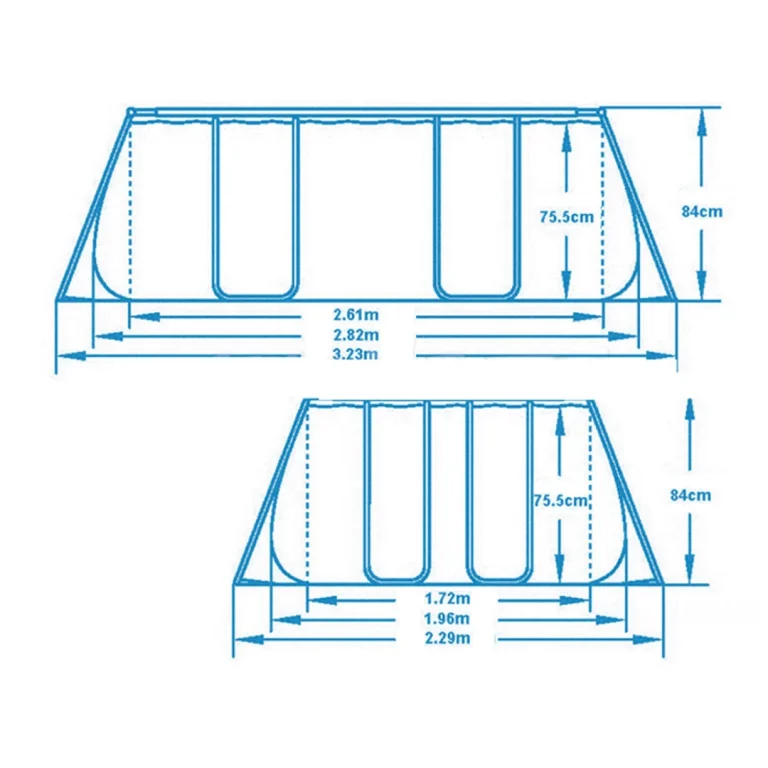 Vrtni Bazen S Okvirom 282 X 196 X 84 Cm 16 U 1 Bestway 56629n 5