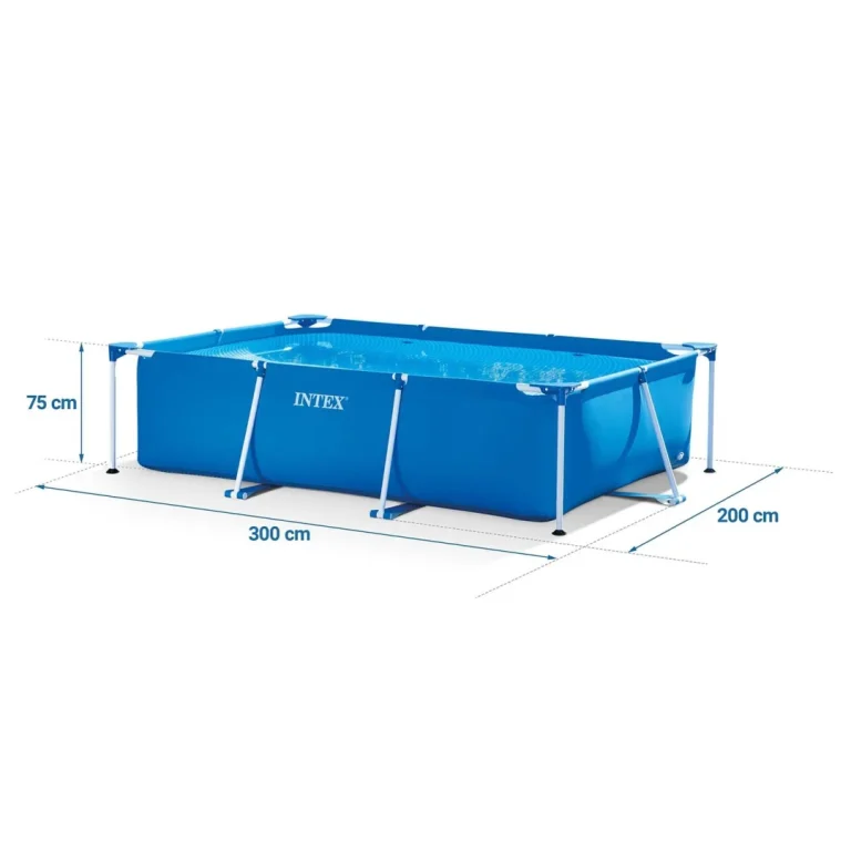 Vrtni Bazen S Okvirom 300 X 200 X 75 Cm 15 U 1 Intex 28272, Plava 5