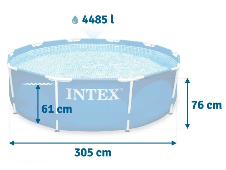 Vrtni Bazen S Okvirom 305 X 76 Cm 15 U 1 Intex 28202 4
