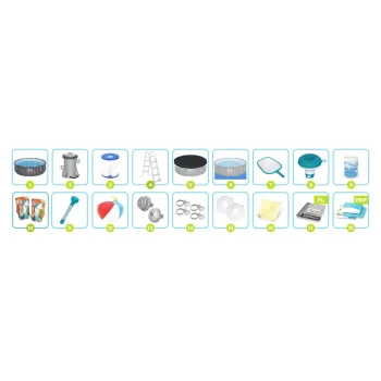 Vrtni Bazen S Okvirom 366 X 100 Cm 18 U 1 Bestway 5614x + Stroj Za Mjehuriće Besplatno 15