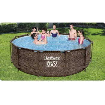 Vrtni Bazen S Okvirom 366 X 100 Cm 18 U 1 Bestway 56709, Siva, Var. 56709 17w1b 2