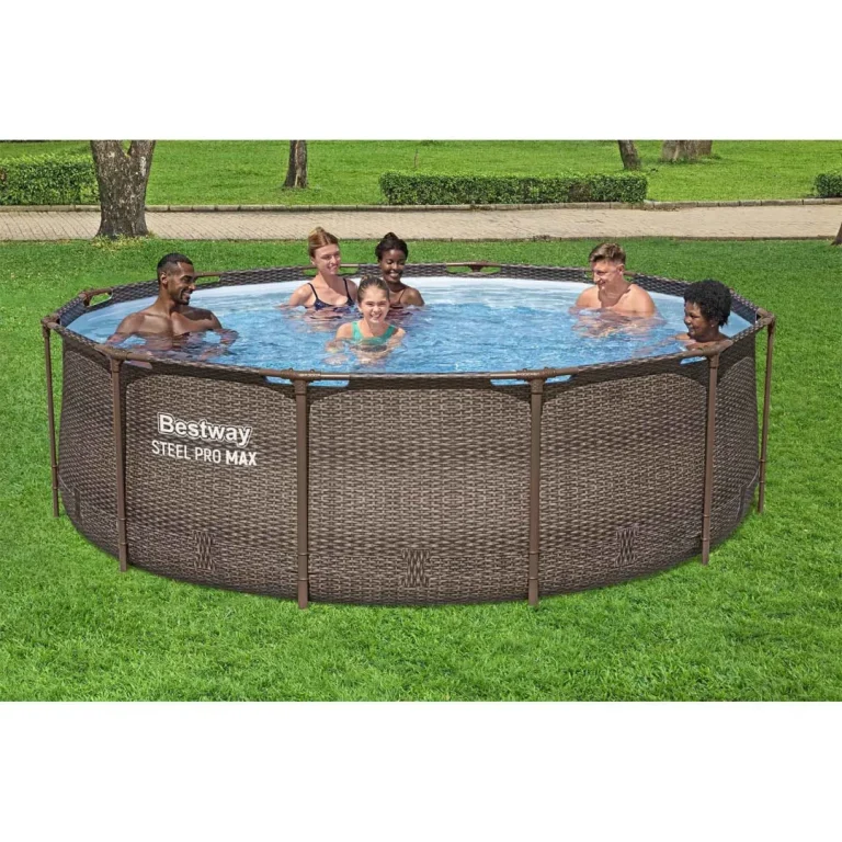 Vrtni Bazen S Okvirom 366 X 100 Cm 18 U 1 Bestway 56709, Siva 3