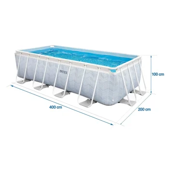 Vrtni Bazen S Okvirom 400 X 200 X 100 Cm 4 U 1 Intex 26780 5